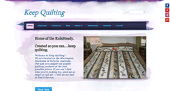 Desktop Screenshot of keepquilting.com.au