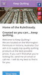 Mobile Screenshot of keepquilting.com.au