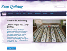 Tablet Screenshot of keepquilting.com.au